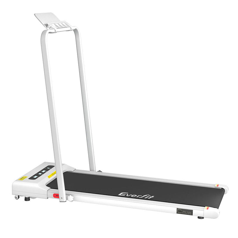 Danoz Fitness - Everfit Treadmill Electric Walking Pad Under Desk Home Gym Fitness 380mm White - danozdirect