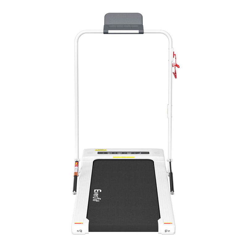 Danoz Fitness - Everfit Treadmill Electric Walking Pad Under Desk Home Gym Fitness 400mm White - danozdirect