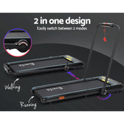 Danoz Fitness - Everfit Treadmill Electric Walking Pad Under Desk Home Gym Fitness 420mm Remote - danozdirect