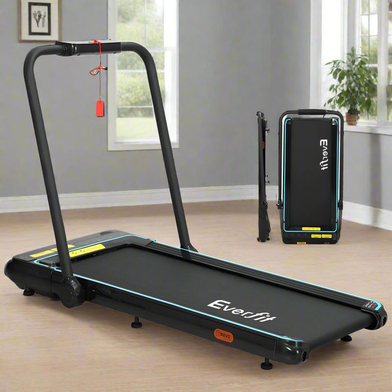Danoz Fitness - Everfit Treadmill Electric Walking Pad Under Desk Home Gym Fitness 420mm Remote - danozdirect