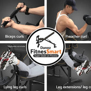 Danoz Fitness - Everfit Weight Bench 10 in 1 Bench Press Home Gym Station 330kg Capacity - danozdirect