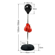 Danoz Fitness - Free - Standing Boxing Set: PU Punching Ball & Boxing Gloves - Free Postage - danozdirect