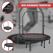 Danoz Fitness - Mini Rebounder Trampoline With Handle Rail - Inc. Delivery - danozdirect