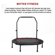 Danoz Fitness - Mini Rebounder Trampoline With Handle Rail - Inc. Delivery - danozdirect