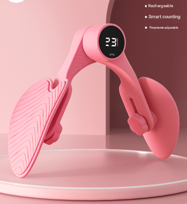 Danoz Fitness - Pink Smart Kegel & Thigh Master with Counter - Adjustable Pelvic Floor Strengthening Device for Women, Inner Thigh & Glute Toner - danozdirect