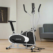 Danoz Fitness - Powertrain 3 - in - 1 Elliptical Cross Trainer Exercise Bike with Resistance Bands - danozdirect