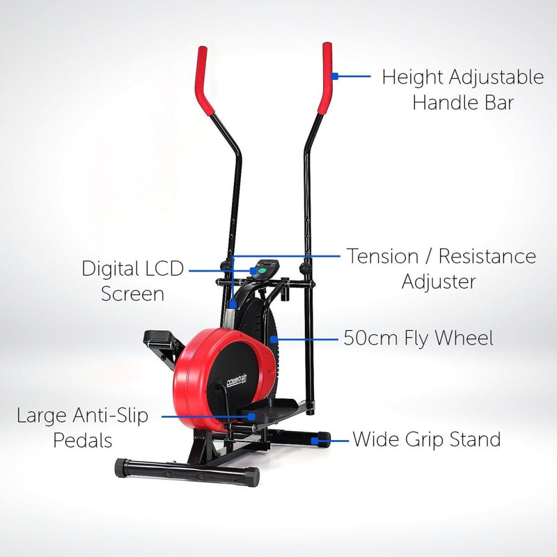 Danoz Fitness - Powertrain Elliptical Cross Trainer Bike - Including Delivery - danozdirect