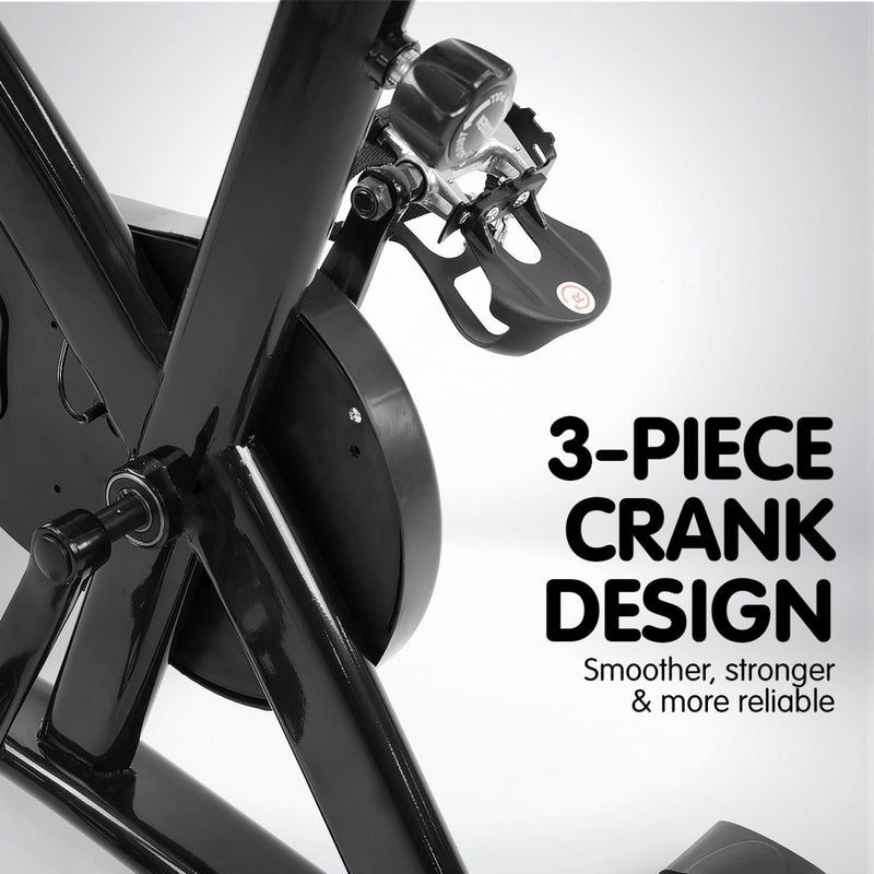Danoz Fitness - Powertrain Home Gym Flywheel Exercise Spin Bike - Black - Including Delivery - danozdirect