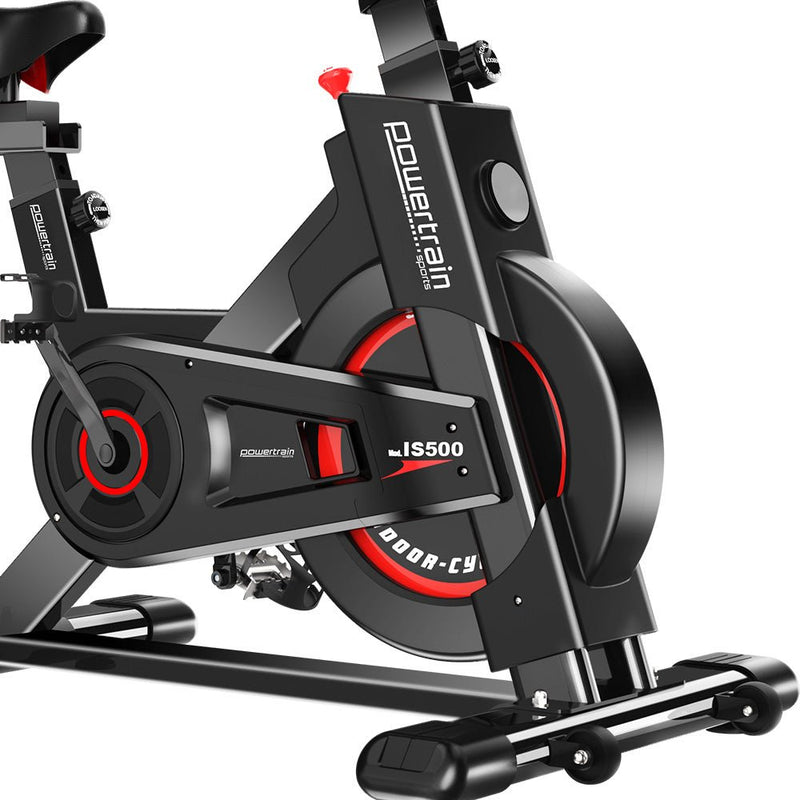 Danoz Fitness - Powertrain IS - 500 Heavy - Duty Exercise Spin Bike Electroplated - Black - Incl. Delivery - danozdirect