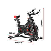 Danoz Fitness - Powertrain IS - 500 Heavy - Duty Exercise Spin Bike Electroplated - Black - Incl. Delivery - danozdirect