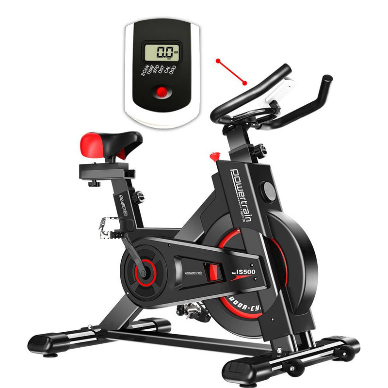 Danoz Fitness - Powertrain IS - 500 Heavy - Duty Exercise Spin Bike Electroplated - Black - Incl. Delivery - danozdirect