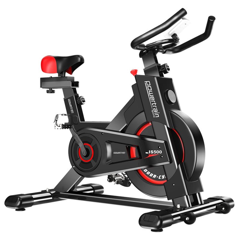 Danoz Fitness - Powertrain IS - 500 Heavy - Duty Exercise Spin Bike Electroplated - Black - Incl. Delivery - danozdirect