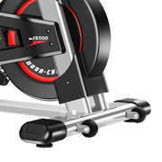 Danoz Fitness - Powertrain IS - 500 Heavy - Duty Exercise Spin Bike Electroplated - Silver - Inc. Delivery - danozdirect
