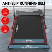 Danoz Fitness - Powertrain K100 Electric Treadmill Foldable Home Gym Cardio - Incl Delivery - danozdirect