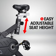 Danoz Fitness - Powertrain RX - 200 Exercise Spin Bike Cardio Cycling - Black - Incl. Delivery - danozdirect