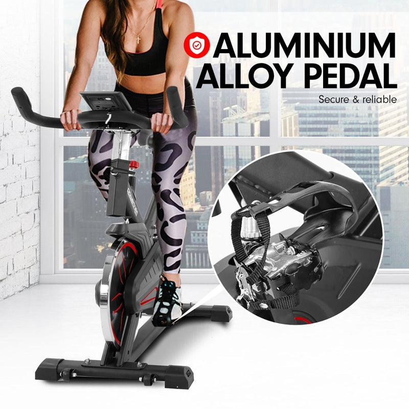 Danoz Fitness - Powertrain RX - 200 Exercise Spin Bike Cardio Cycling - Red - Incl Delivery - danozdirect