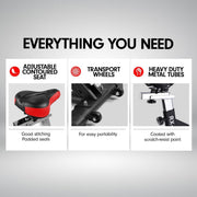Danoz Fitness - Powertrain RX - 200 Exercise Spin Bike Cardio Cycling - Red - Incl Delivery - danozdirect