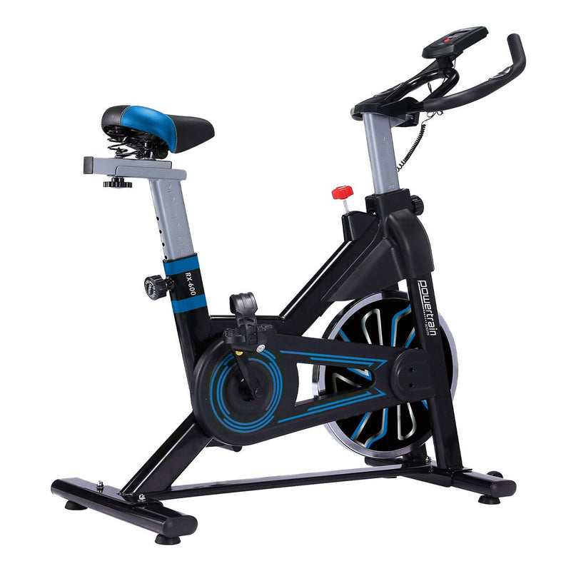 Danoz Fitness - PowerTrain RX - 600 Exercise Spin Bike Cardio Cycle - Blue - Incl Delivery - danozdirect