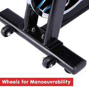 Danoz Fitness - PowerTrain RX - 600 Exercise Spin Bike Cardio Cycle - Blue - Incl Delivery - danozdirect