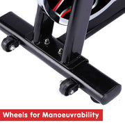 Danoz Fitness - Powertrain RX - 600 Exercise Spin Bike Cardio Cycle - Red - Incl Delivery - danozdirect