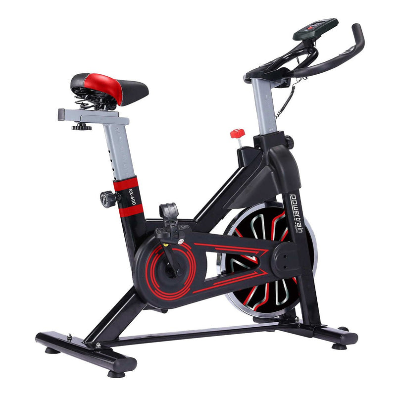 Danoz Fitness - Powertrain RX - 600 Exercise Spin Bike Cardio Cycle - Red - Incl Delivery - danozdirect