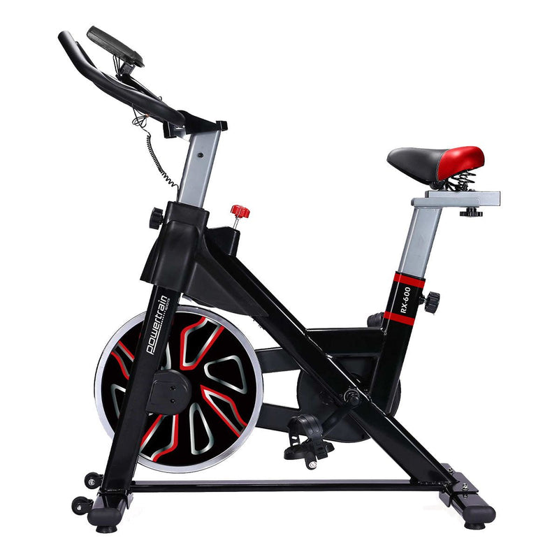 Danoz Fitness - Powertrain RX - 600 Exercise Spin Bike Cardio Cycle - Red - Incl Delivery - danozdirect