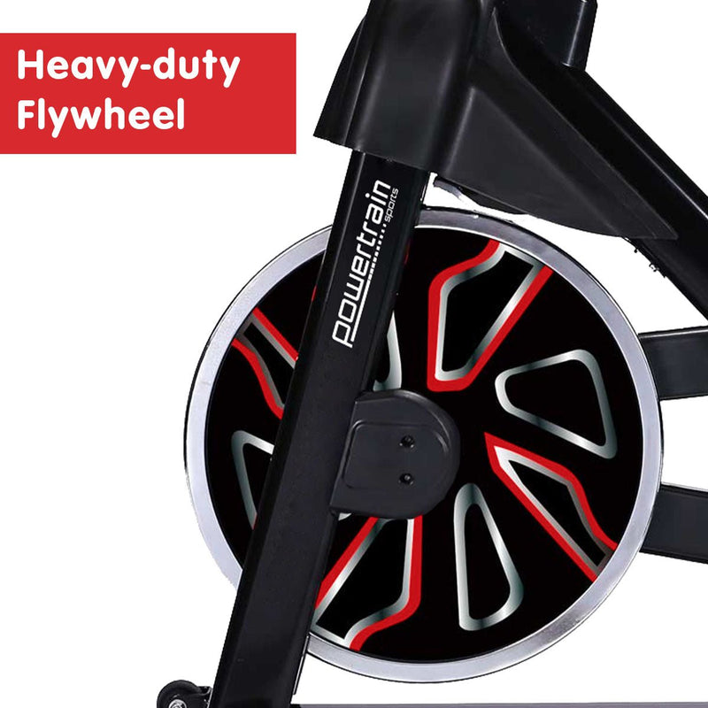 Danoz Fitness - Powertrain RX - 600 Exercise Spin Bike Cardio Cycle - Red - Incl Delivery - danozdirect