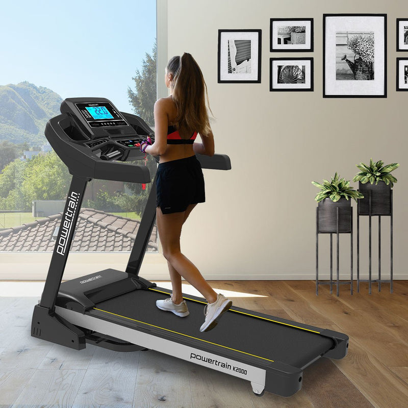 Danoz Fitness - Professional Powertrain K2000 Treadmill w/ Fan & Auto Incline Speed 22km/h - Incl. Delivery - danozdirect