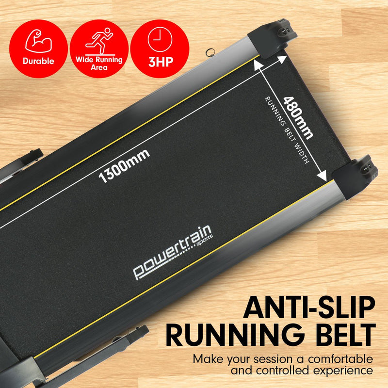 Danoz Fitness - Professional Powertrain K2000 Treadmill w/ Fan & Auto Incline Speed 22km/h - Incl. Delivery - danozdirect
