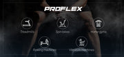 Danoz Fitness - PROFLEX Treadmill Bluetooth Running Machine Foldable Small Compact Home Electric - danozdirect