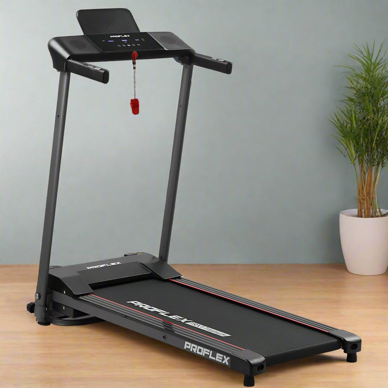 Danoz Fitness - PROFLEX Treadmill Bluetooth Running Machine Foldable Small Compact Home Electric - danozdirect