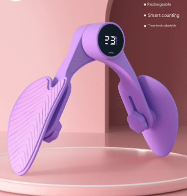 Danoz Fitness - Purple Smart Kegel & Thigh Master with Counter - Adjustable Pelvic Floor Strengthening Device for Women, Inner Thigh & Glute Toner - danozdirect