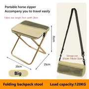 Danoz Folding SmartStool for outdoor leisure, camping, and hiking fishing trips, convenient shoulder bag style portable stool for storage - danozdirect