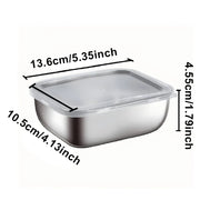Danoz FoodSavers 12PC Stainless Steel Food Storage Containers with Lids Leakproof, Lunch Boxes, Kimchi Containers for food storage Nestable - danozdirect