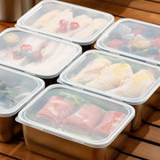 Danoz FoodSavers 12PC Stainless Steel Food Storage Containers with Lids Leakproof, Lunch Boxes, Kimchi Containers for food storage Nestable - danozdirect