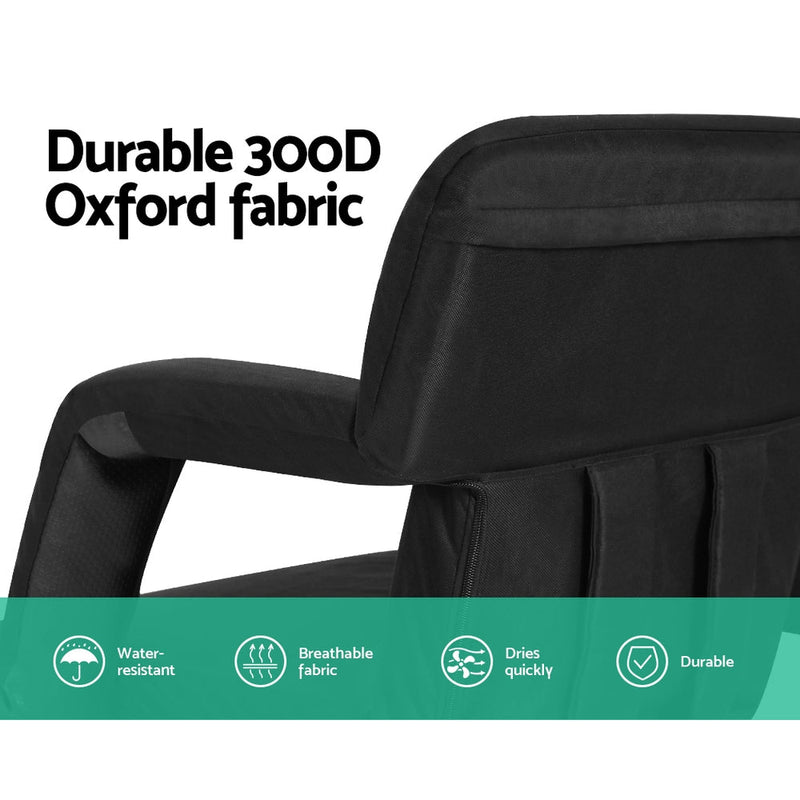 Danoz Furniture - Artiss 2X Floor Lounge Sofa Bed With Armrest Heated Cushion - danozdirect