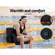 Danoz Furniture - Artiss 2X Floor Lounge Sofa Bed With Armrest Heated Cushion - danozdirect