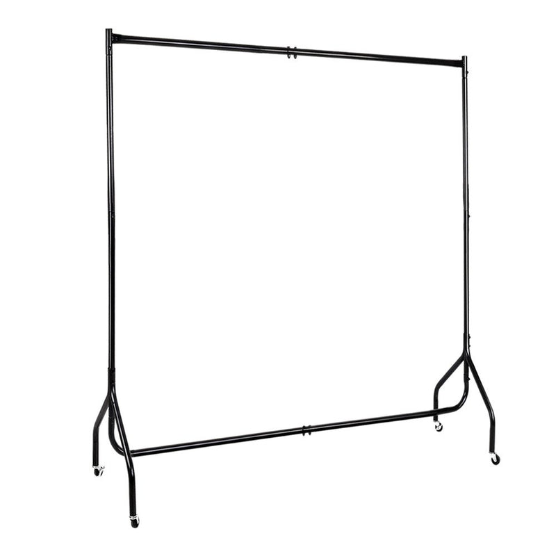 Danoz Furniture 🪑Artiss Clothes Rack Coat Stand 6FT Rail Wheels - Incl Postage - danozdirect