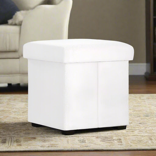 Danoz Furniture - Artiss Ottoman Storage Foot Stool Square Teddy Fabric Pink - danozdirect