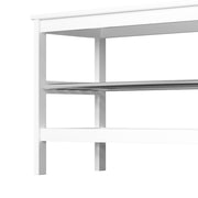 Danoz Furniture - Artiss Shoe Rack Cabinet Bamboo Bench 10 Paris White - danozdirect