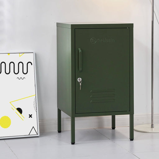 Danoz Furniture - ArtissIn Bedside Table Metal Cabinet - MINI Green - danozdirect