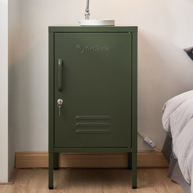 Danoz Furniture - ArtissIn Bedside Table Metal Cabinet - MINI Green - danozdirect