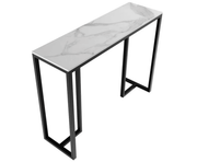 Danoz Furniture - Interior Ave - Stone Marble Console - Marble & Black - danozdirect