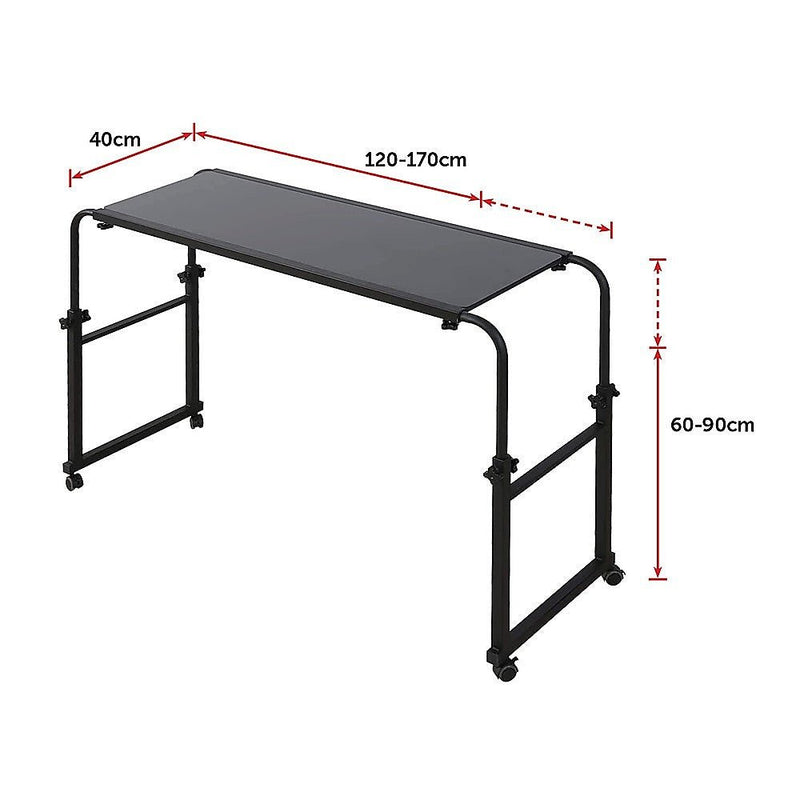 Danoz Furniture - Overbed Table Work Laptop Desk with Wheels - danozdirect
