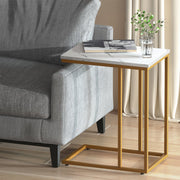 Danoz Furniture🪑Artiss Coffee Table Side Table Marble Effect Emma - danozdirect