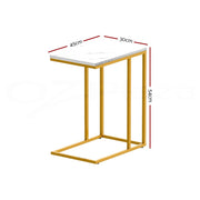 Danoz Furniture🪑Artiss Coffee Table Side Table Marble Effect Emma - danozdirect