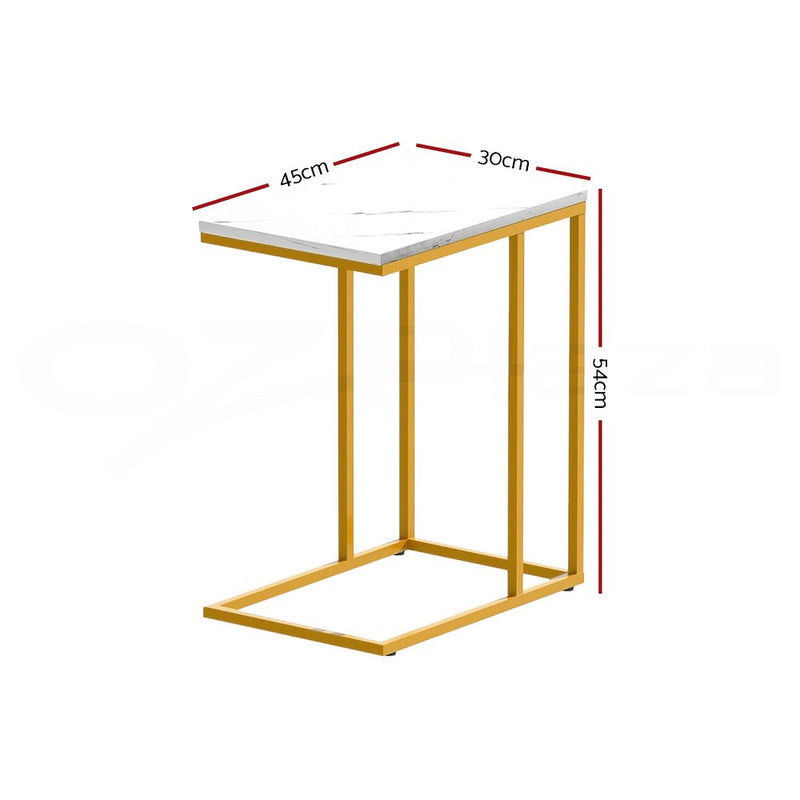 Danoz Furniture🪑Artiss Coffee Table Side Table Marble Effect Emma - danozdirect