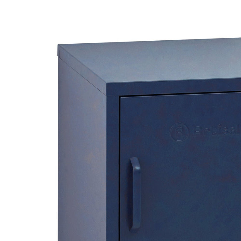 Danoz Furniture🪑🪑ArtissIn Bedside Table Metal Cabinet - MINI Blue - danozdirect
