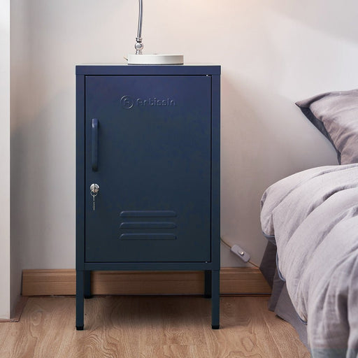 Danoz Furniture🪑🪑ArtissIn Bedside Table Metal Cabinet - MINI Blue - danozdirect