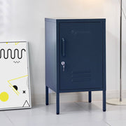 Danoz Furniture🪑🪑ArtissIn Bedside Table Metal Cabinet - MINI Blue - danozdirect